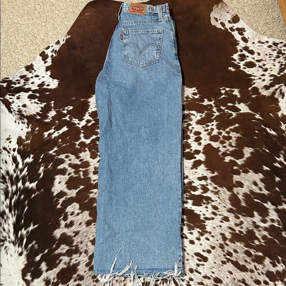 Levi's Women's Cinch Light Blue Straight Leg Jeans
